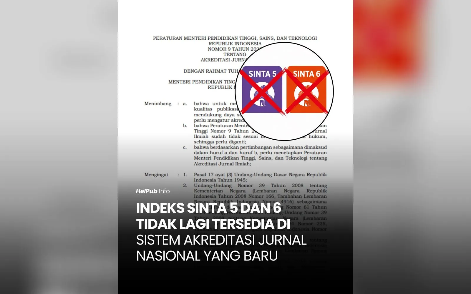 Permendiktisaintek No. 9 Tahun 2026: Akreditasi Jurnal